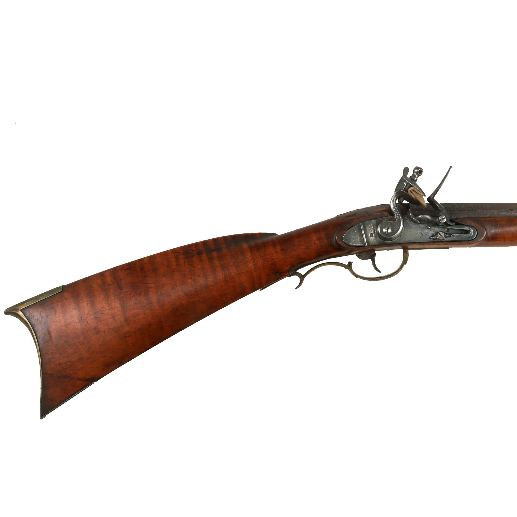 Original U.S. Pennsylvania Flintlock Long Rifle with Full Length Flame ...