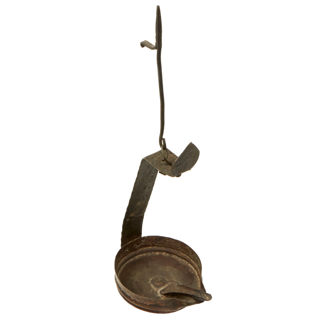 Original U.S. Colonial Period Betty Lamp - Early-Mid 18th Century Original Items