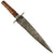 Original Colonial America Late 17th Century Plug Bayonet with Wooden Handle Original Items