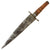 Original Colonial America Late 17th Century Plug Bayonet with Wooden Handle Original Items