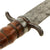 Original Colonial America Late 17th Century Plug Bayonet with Wooden Handle Original Items