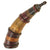 Original Early 18th Century Powder Horn with Leather Embellishments Still Intact With Original Stitching Original Items