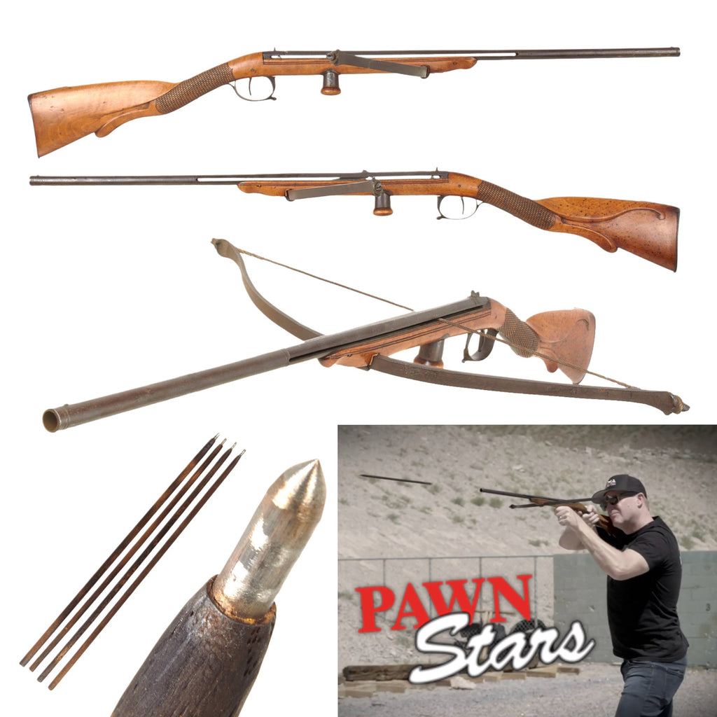 Original European Late 19th Century Crossbow Gun - As Seen on Pawn Stars Original Items