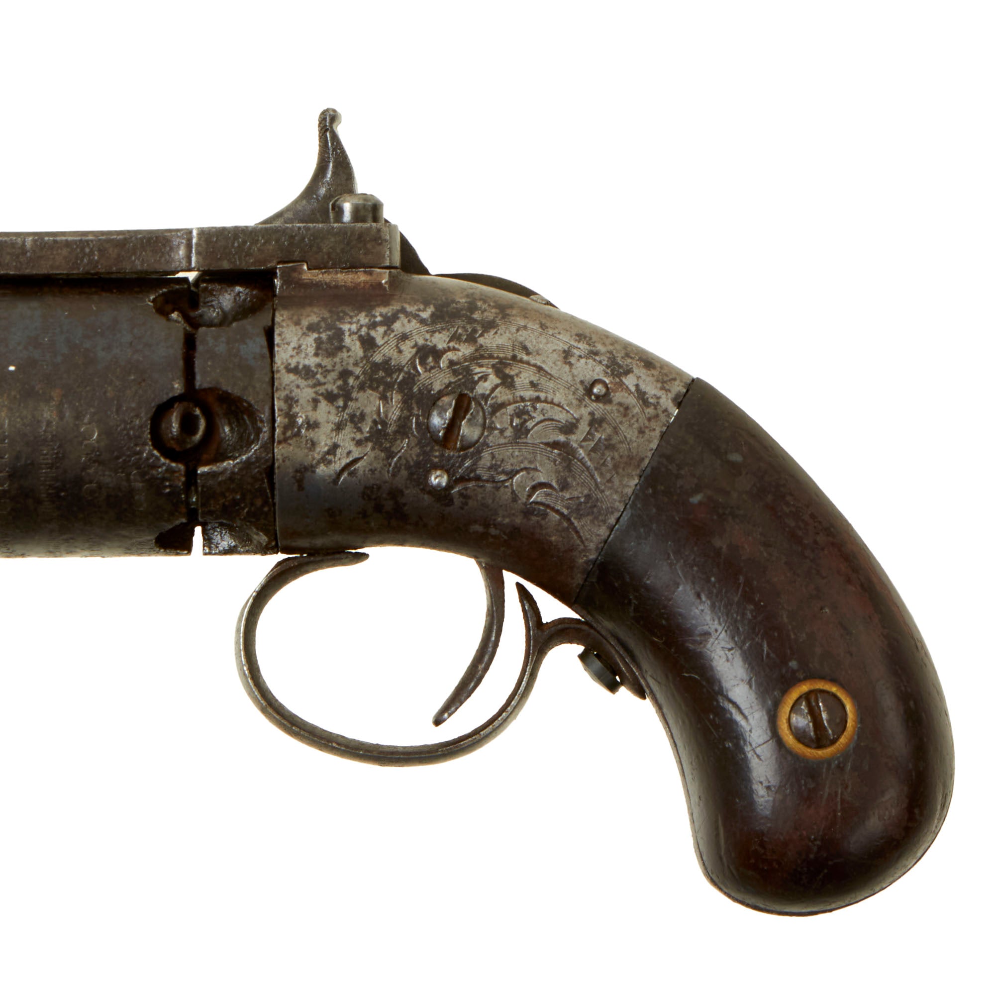 Old Springfield Revolver Original Scarce U.S. Springfield Arms Co. James Warner Patent .28cal P ...