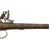 Original 18th Century English Queen Anne Flintlock Pistol with Silver Wire Inlaid Grip and Grotesque Butt Cap Original Items