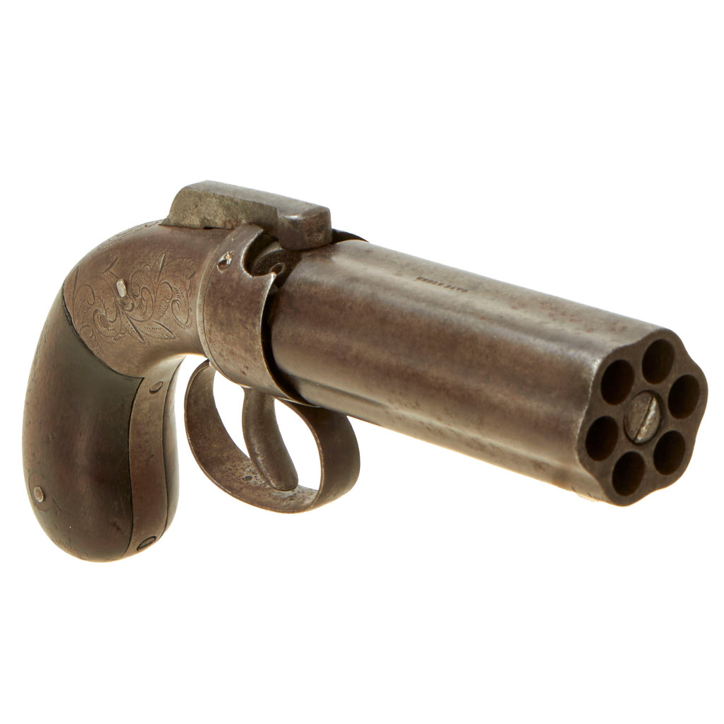 Original U.S. Manhattan Firearms Co. .28cal Percussion Pepperbox Revolver Circa 1857 - Matching Serial 98 Original Items
