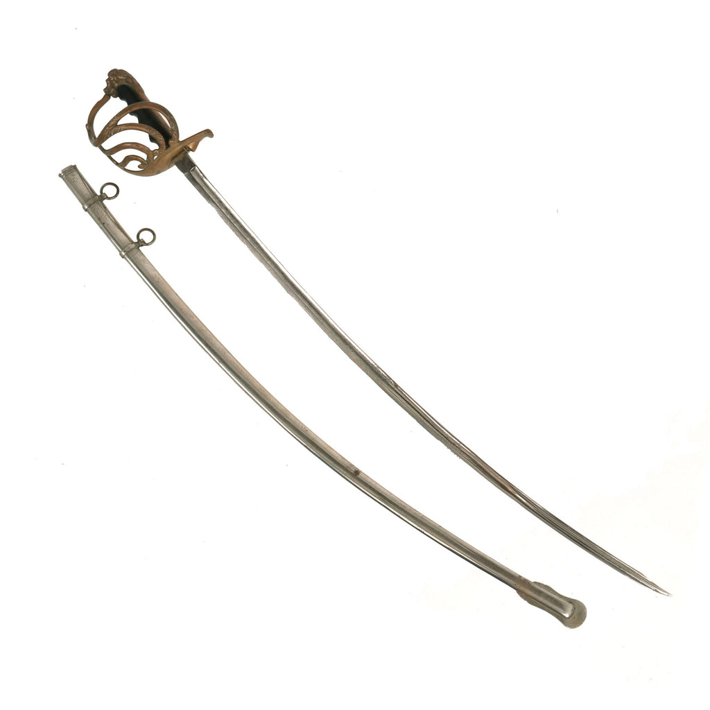 Original Italian WWI Era Regulation Model 1903 Bersaglieri Officers Saber with Scabbard Original Items