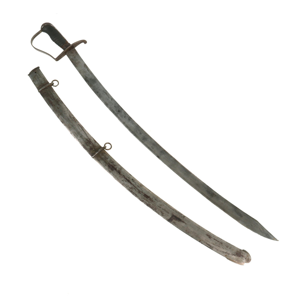 Original U.S. War of 1812 Era Contract Model 1812 Cavalry Saber by Nathan Starr with Scabbard Original Items