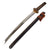 Original 18th Century Edo Period Japanese Handmade Heavy Blade Ō-Wakizashi Short Sword with Textured Scabbard & Sageo Cord Original Items