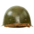Original WWII Russian Soviet SSh-40 Steel Combat Helmet with Liner & Chinstrap - Post War Repainted Original Items