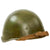 Original WWII Russian Soviet SSh-40 Steel Combat Helmet with Liner & Chinstrap - Post War Repainted Original Items