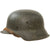 Original German WWII M42 Luftwaffe Former Single Decal Textured Paint Helmet with 56cm Liner & Chinstrap - Size 64 Shell Original Items
