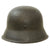 Original German WWII M42 Luftwaffe Former Single Decal Textured Paint Helmet with 56cm Liner & Chinstrap - Size 64 Shell Original Items