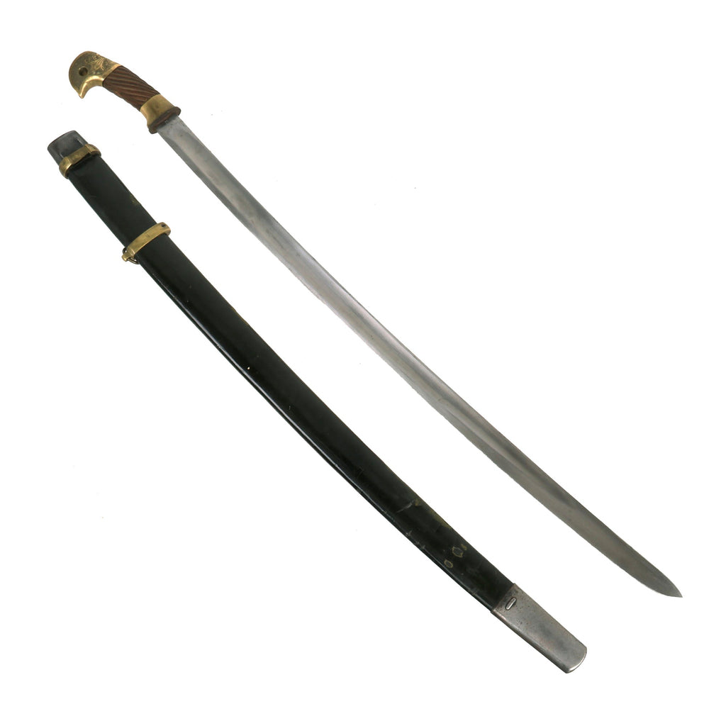 Original Soviet WWII Cossack Shashka Saber by НМЗ with Scabbard & Excellent blade - Dated 1945 & Marked CCCP Original Items