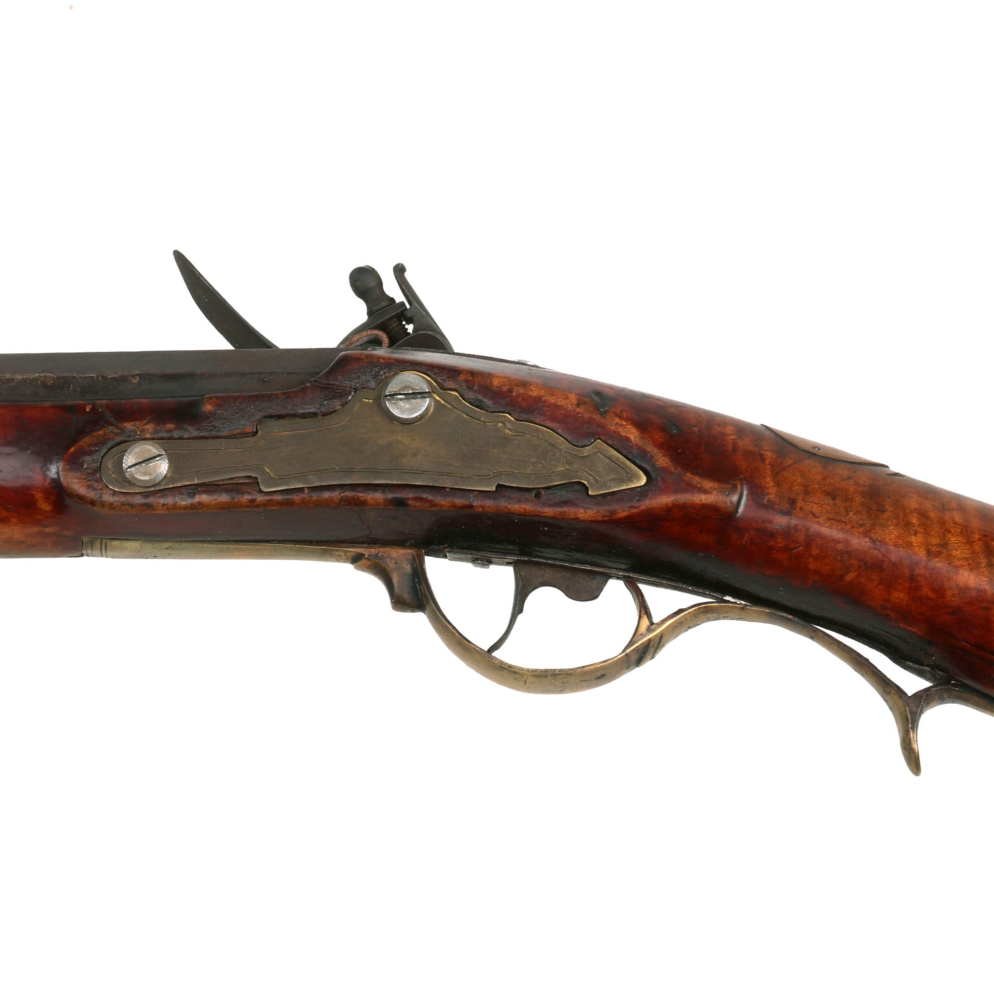 Original Rare U.S. Pennsylvania Long Rifle Signed By John Moll with Fu ...
