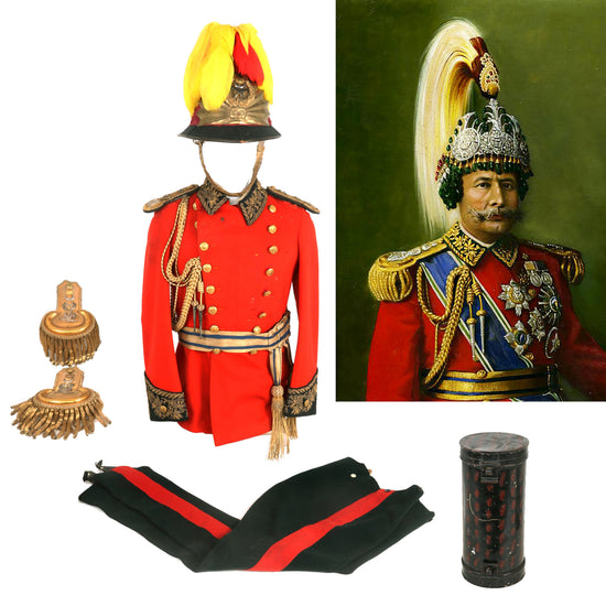 Original Nepalese Pre-WWII Dress Uniform of Maharaja His Highness Mohan Shamsher Jang Bahadur Rana of Nepal GCB, GCIE, GBE, (1885-1967) Prime Minister and Supreme Commander in Chief of Nepal 1948 - 1951 Original Items