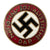 Original German WWII NSDAP Party Enamel Membership Badge Pin - Ges. Gesch. Marked Original Items