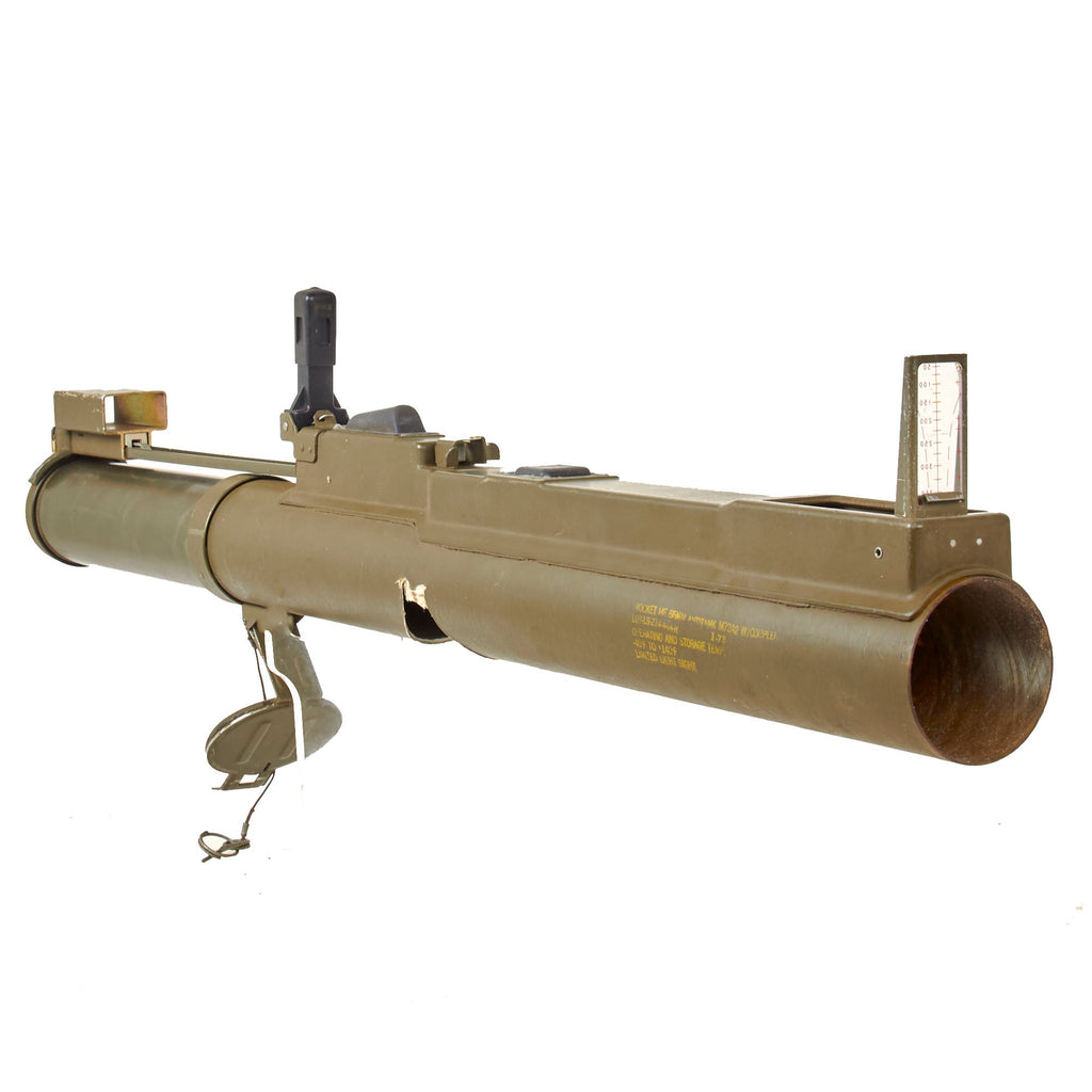 Original U.S. Vietnam War Era 1973 Dated M72A2 Light Anti-Armor Weapon “LAW” Launcher Tube with Strap - INERT Original Items