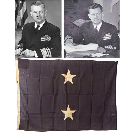 Original U.S. Cold War Navy Vice Admiral William R. Smedberg III’s Rear Admiral Command Flag Original Items