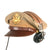 Original U.S. WWII Army Air Force Officer Tan Crusher Cap by Lewis With HB-7 Headset - Size 7 ⅜ Original Items