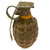 Original U.S. WWII Inert MkII Pineapple Grenade with Yellow Ring & M10A2 Fuze Original Items