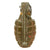 Original U.S. WWII Inert MkII Pineapple Grenade with Yellow Ring & M10A2 Fuze Original Items