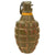 Original U.S. WWII Inert MkII Pineapple Grenade with Yellow Ring & M10A2 Fuze Original Items