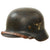 Original German WWII Luftwaffe M35 “Droop-Tail” Former Double Decal Helmet with 56cm Liner & Chinstrap - marked ET64 Original Items