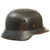 Original German WWII Luftwaffe M35 “Droop-Tail” Former Double Decal Helmet with 56cm Liner & Chinstrap - marked ET64 Original Items
