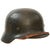 Original German WWII Luftwaffe M35 “Droop-Tail” Former Double Decal Helmet with 56cm Liner & Chinstrap - marked ET64 Original Items