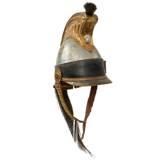 Original Belgian Model 1812 Cuirassier Helmet Dated 1839 - 1st Regiment of Cuirassiers Original Items