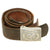 Original German WWII EM/NCO Luftwaffe Belt with Pebbled Aluminum Buckle by Rare Maker Lind & Meyrer - dated 1939 Original Items