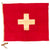 Original Swiss WWII “Federal Cross” Flag of Switzerland - 30" × 36" Original Items