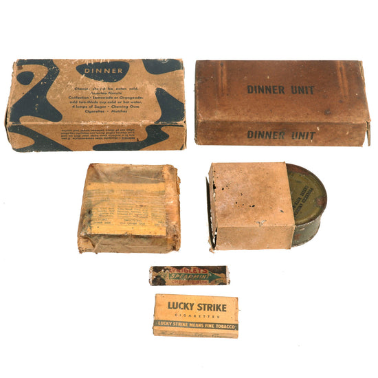 Original U.S. WWII K-Ration "Morale Series" Dinner Meal Unit by The Hills Brothers Company Original Items