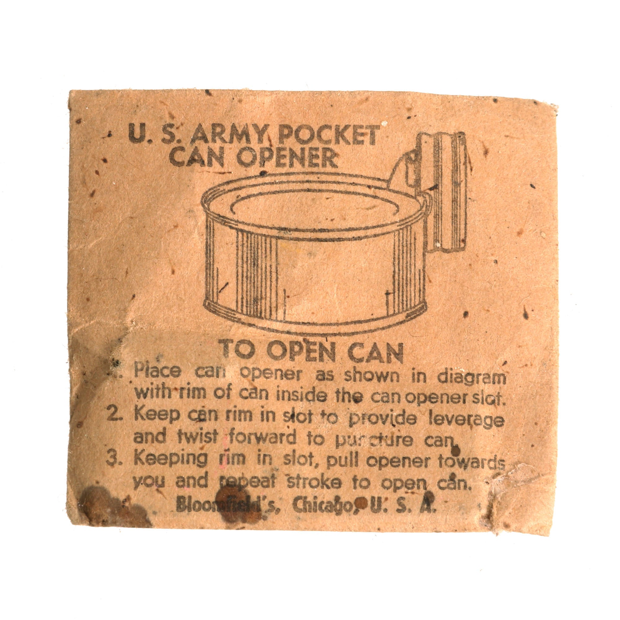 K Ration Dinner Unit Original U.S. WWII K-Ration