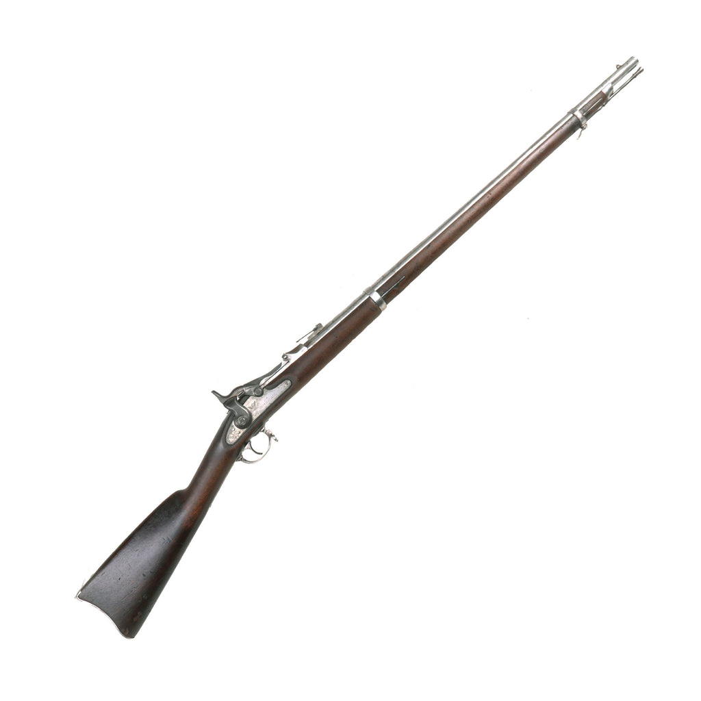 Original U.S. Civil War Springfield M-1863 Rifle Converted to M-1870 Second Version Trapdoor using ALLIN System - dated 1863 Original Items