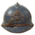 Original French WWI Model 1915 Adrian Helmet in Horizon Blue with Artillery RF Badge and 2nd Pattern Liner - Complete Original Items