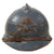 Original French WWI Model 1915 Adrian Helmet in Horizon Blue with Artillery RF Badge and 2nd Pattern Liner - Complete Original Items