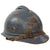 Original French WWI Model 1915 Adrian Helmet in Horizon Blue with Artillery RF Badge and 2nd Pattern Liner - Complete Original Items