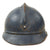Original French WWI Model 1915 Adrian Helmet in Horizon Blue with Artillery RF Badge and 2nd Pattern Liner - Complete Original Items