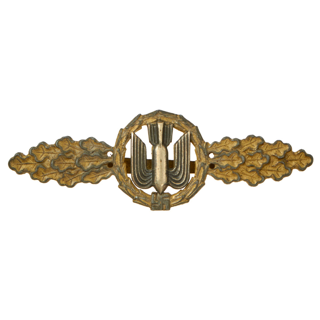 Original German WWII Luftwaffe Gold Grade Front Flying Clasp for Bombers & Dive Bombers (Kampf & Sturzkampfflieger) Original Items