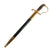 Original Imperial German WWI Brass Fit Era Hanger or Short Hunting Sword by Hast & Uhthoff with Scabbard Original Items