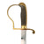 Original Imperial German WWI Brass Fit Era Hanger or Short Hunting Sword by Hast & Uhthoff with Scabbard Original Items
