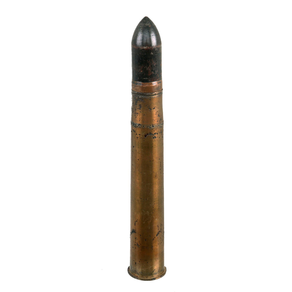 Original German WWII Inert PAK 36 Armor Piercing 3.7cm Shell - 37mm Anti-Tank Dated 1939 Original Items