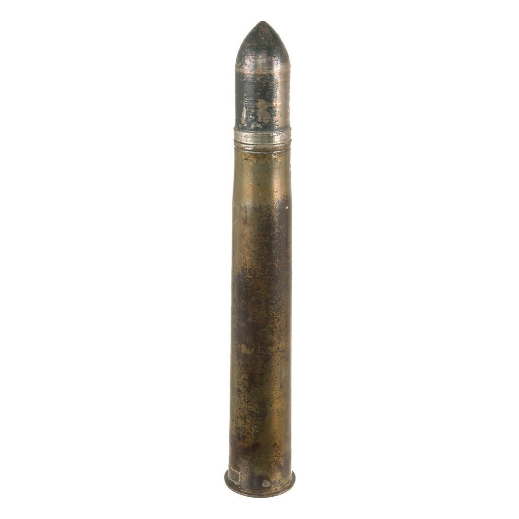 Original German WWII Inert PAK 36 Armor Piercing 3.7cm Shell - 37mm Anti-Tank Dated 1940 Original Items