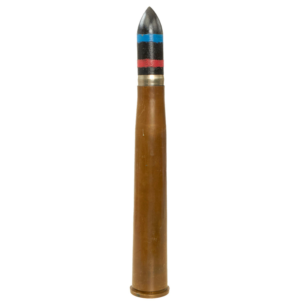 Original U.S. WWII British Inert Bofors 40mm Gun Round - Dated 1941 Original Items