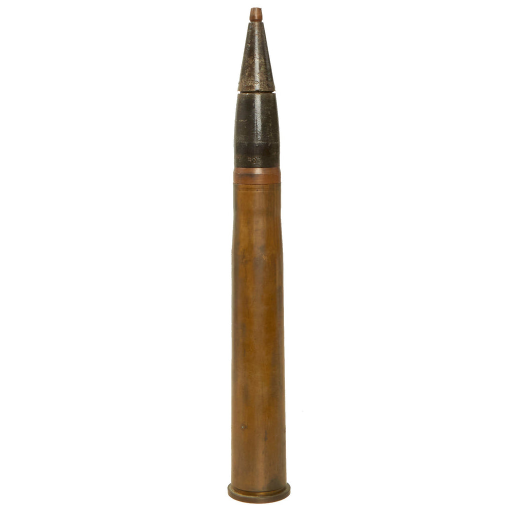 Original Soviet WWII 37mm HE Round for the M1939 Automatic Anti-Aircraft Gun 61-K - Dated 1944 Original Items