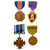 Original U.S. WWII Lot of 4 Medals - WAAC Medal, Purple Heart, Distinguished Flying Cross, Soldier’s Medal Original Items