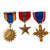 Original U.S. WWII Medal Lot Featuring Numbered Air Medal with Bronze Star & Distinguished Service Cross - 3 Total Original Items