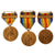 Original U.S. WWI Navy Victory Medal Lot of 3 - Asiatic, Armed Guard, & Destroyer Original Items